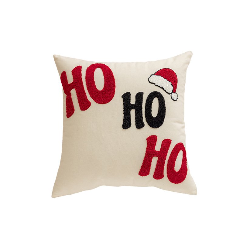 Cross-border Christmas theme towel embroidery pillow home living room sofa pillow holiday home decoration sofa cushion - Image 5