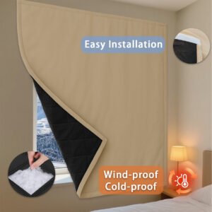 Cross-border exclusive solid color velcro cotton curtains, thickened winter windproof warm, brushed fabric, self-adhesive finished curtain fabric