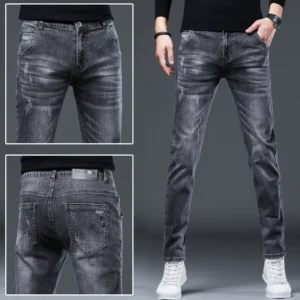 Guangzhou Xintang Town men's slim-fit, skinny jeans trendy Korean version 2022 new spring fashion brand versatile spring and autumn style