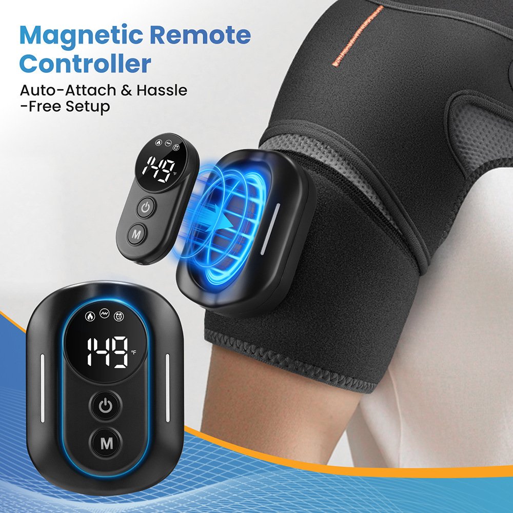 Cross-border electric heating remote control massage shoulder support with heating therapy device, red light heating vibrating shoulder massager - Image 4