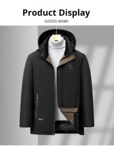 [Upgrade and thicken] middle-aged father padded jacket warm winter clothes middle-aged and elderly cotton clothes men's thickened jacket autumn