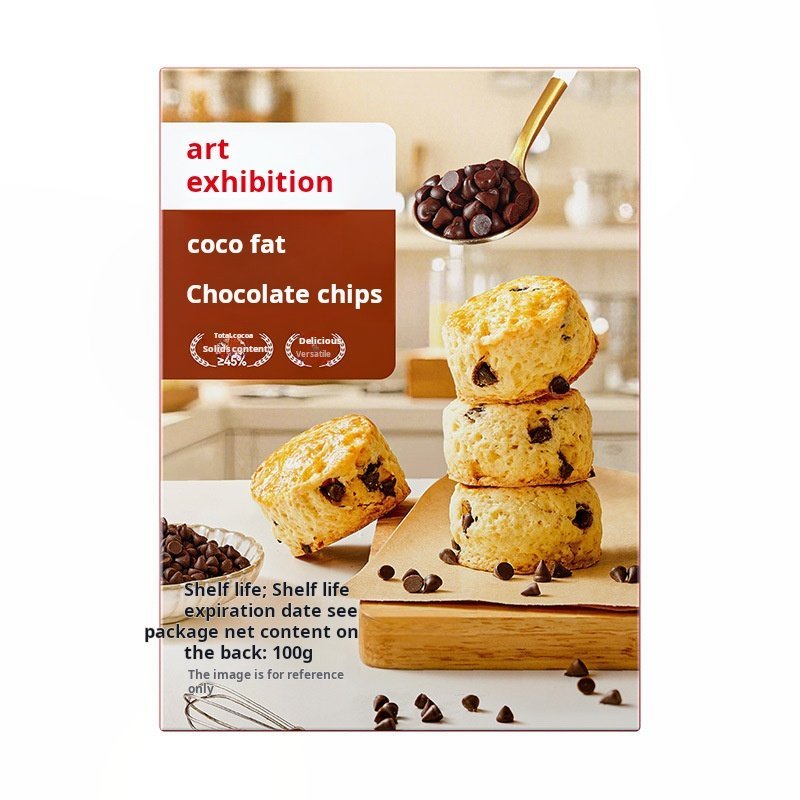 Zhanyi Cocoa Butter Chocolate Chips High-Temperature Resistant Cake Cookies and Biscuits Decoration Baking Bread and Toast for Home Use - Image 5