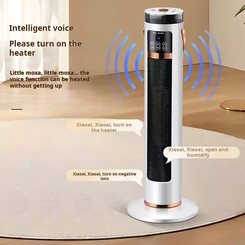 Home smart winter heater, whole-house indoor energy-saving rapid heating, vertical voice remote control humidifying heater - Image 4