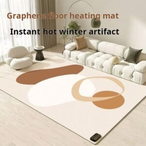 Factory direct sales graphene electric heating carpet mobile waterproof floor heating mat home living room heating mat foot warmer