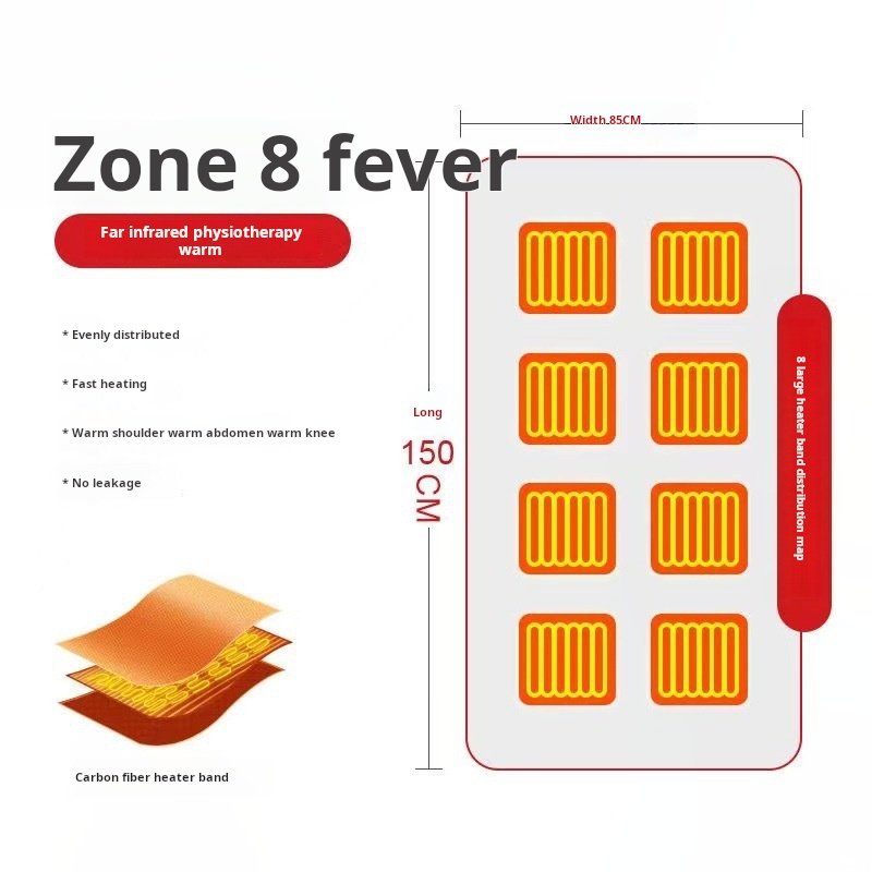 Electric heating blanket, USB electric blanket, office and home nap use with fleece, heating heating shawl blanket, electric heating - Image 3