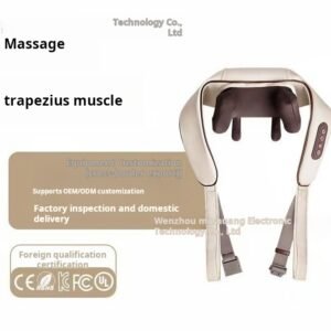 Cross-border red light thermal massage shawl wearable cervical massager trapezius neck protection against hand kneading of shoulders and back
