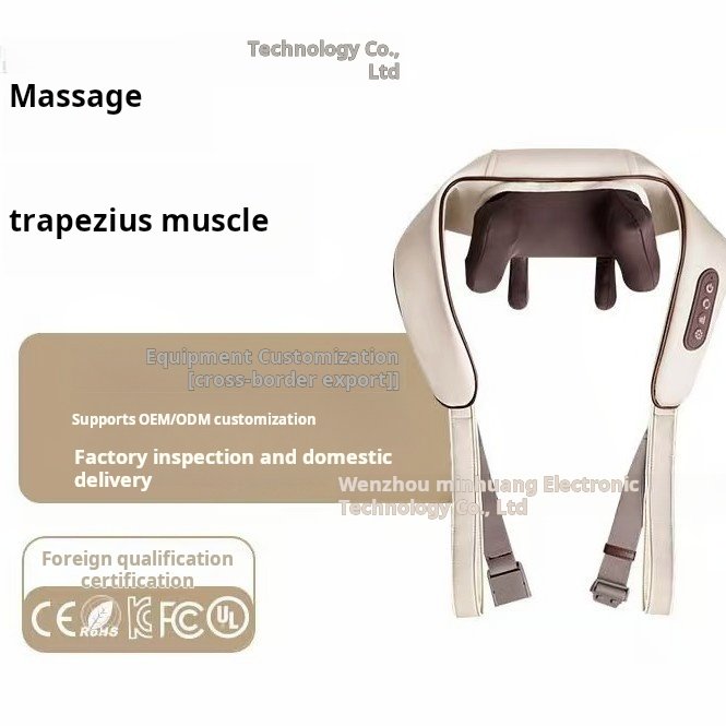 Hand Red Rturn Cross-border red light thermal massage shawl wearable cervical massager ...