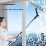 Bathroom wall-mounted dead corner cleaning brush, long-handle brush, toilet brush set, punching toilet brush, brushless toilet seat