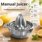 Stainless steel manual juicer, magnet-free lemon juicer, kitchen and household fruit juicer, juice squeeze