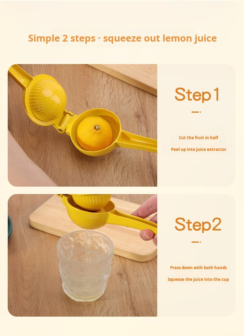 Aluminum Alloy Manual Lemon Clamp Multifunctional Manual Juicer Kitchen Tools Household Fruit Thickening Squeezer - Image 2