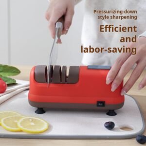 Cross-border electric knife sharpener, home small multifunctional kitchen knife scissors, fully automatic rechargeable sharpener