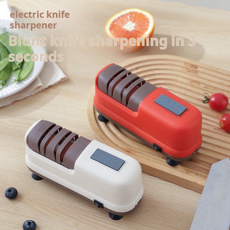 Cross-border electric knife sharpener, home small multifunctional kitchen knife scissors, fully automatic rechargeable sharpener - Image 5
