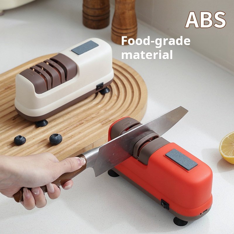 Cross-border electric knife sharpener, home small multifunctional kitchen knife scissors, fully automatic rechargeable sharpener - Image 6