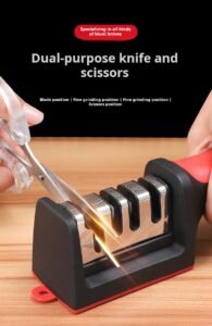 4-section large rapid knife sharpener, professional knife sharpening stone, multifunctional kitchen kitchen knife, sharpening scissors
