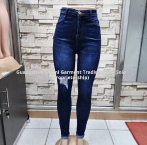 High quality ladies small feet pants wholesale ladies skinny jeans stretch jeans women's pencil jean